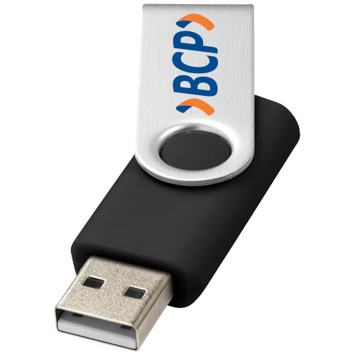 Rotate-Basic 2 GB USB-Stick, schwarz, silber