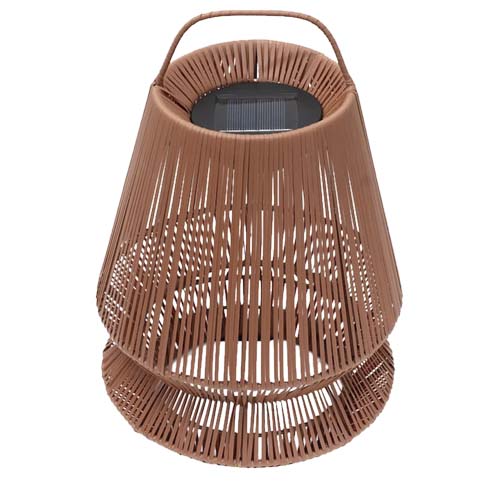 Originalhome Lampion tragbare Laterne aus recyceltem Material, ziegelstein
