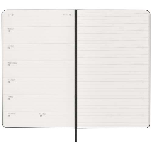Moleskine Hardcover 12 Monate Wochenkalender L, schwarz
