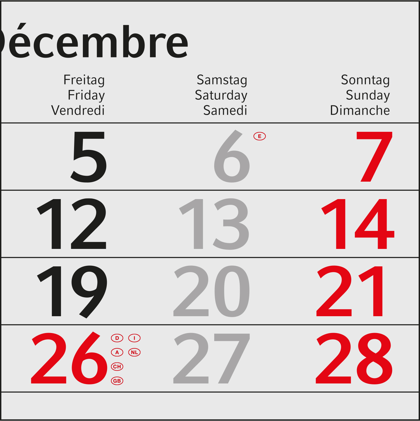 3-Monatskalender Budget 3 EXPRESS Schrift leicht