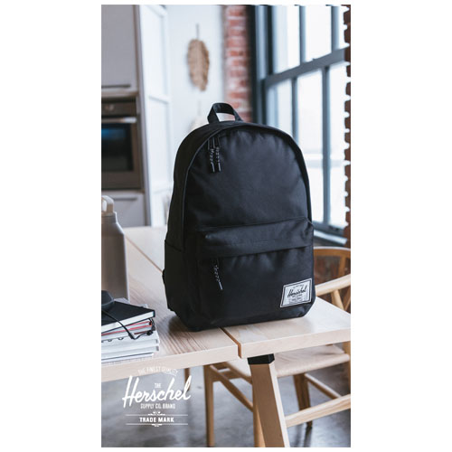 Herschel Classic™ recycelter Laptop-Rucksack 26 L, schwarz