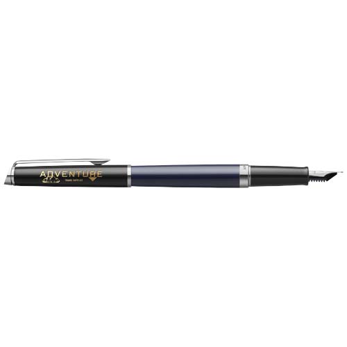 Waterman Hemisphere Color-Block Füllfederhalter mit Palladiumbeschichtung (blaue Mine), blau, schwarz
