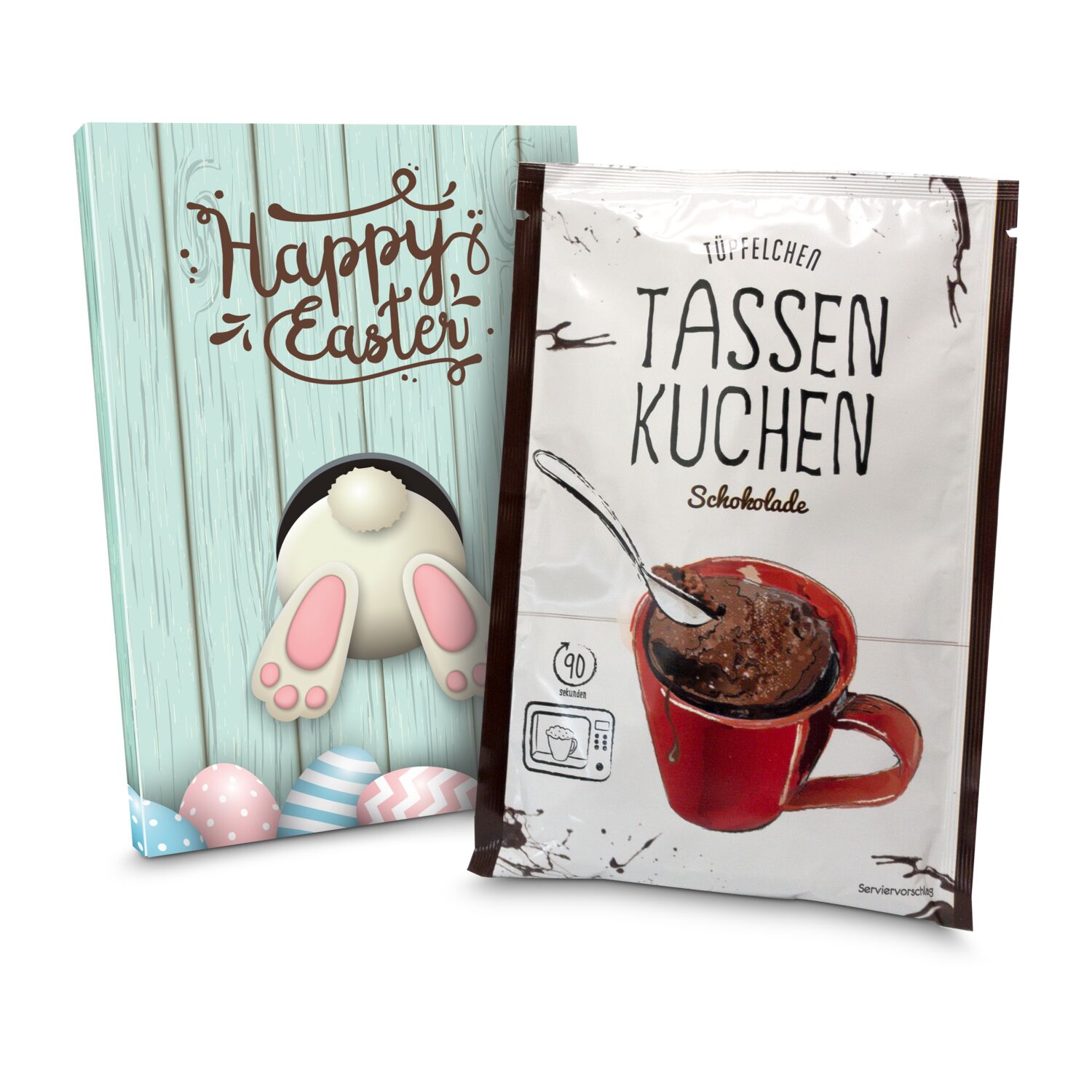 Geschenkartikel: Tassenkuchen Ostern, auch in individueller Stecktasche