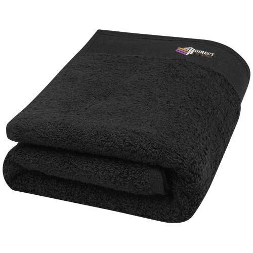 Nora 550 g/m² Baumwollhandtuch 50 x 100 cm, schwarz