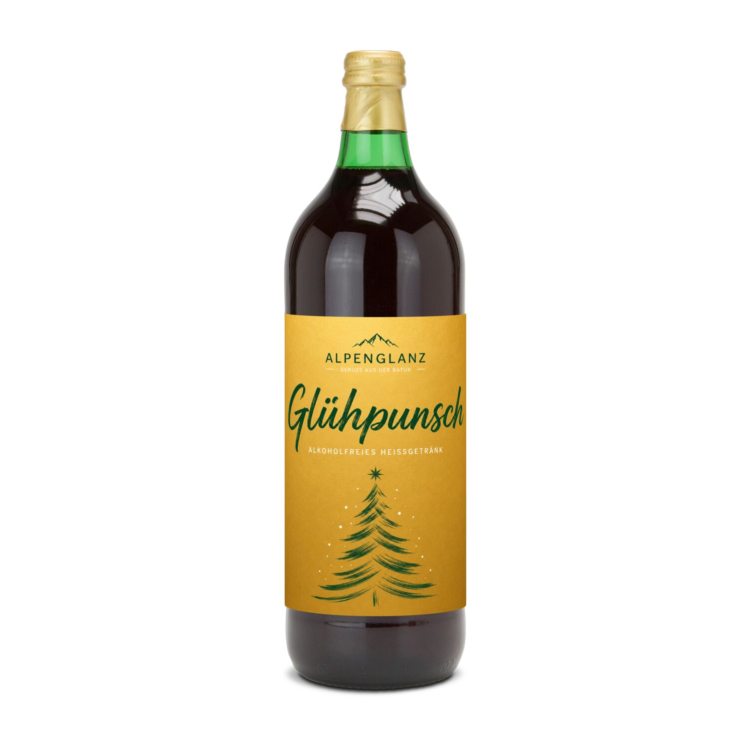 Glühpunsch, alkoholfrei - Flasche grün, 1 l