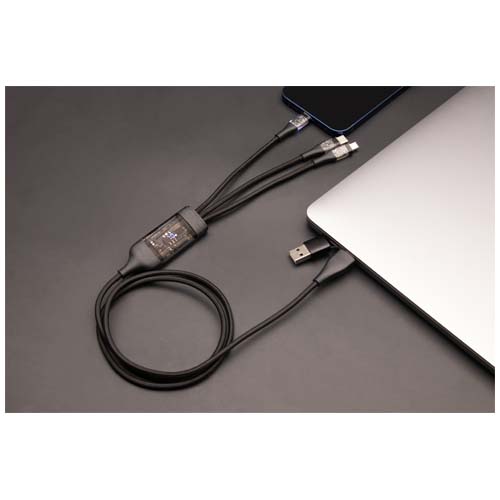 SCX.design C50 100 W/5 A 5-in-1 Schnellladekabel mit Digitalanzeige
