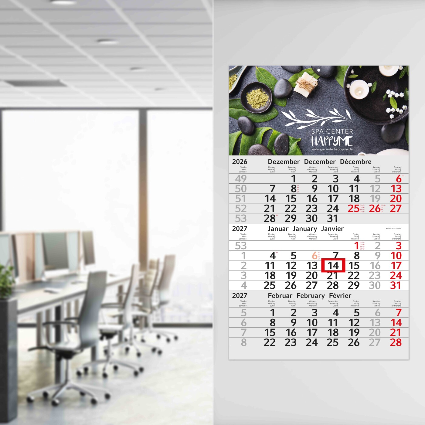 3-Monatskalender Budget 3 EXPRESS Schrift leicht