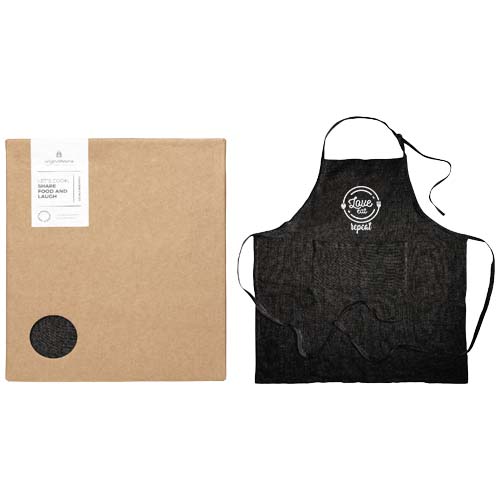 Originalhome Schürze aus recyceltem Material, schwarz