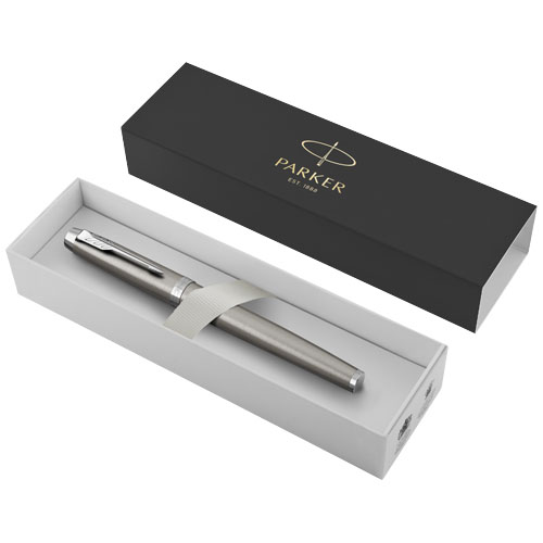 Parker IM Tintenroller (schwarze Mine), silber