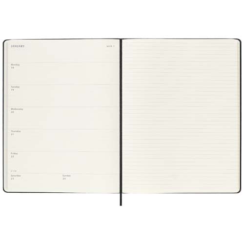Moleskine Hardcover 12 Monate Wochenkalender XL