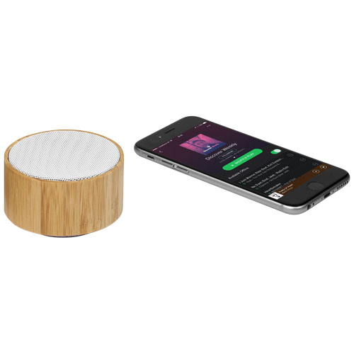 Cosmos Bluetooth® Lautsprecher aus Bambus, natur, weiss