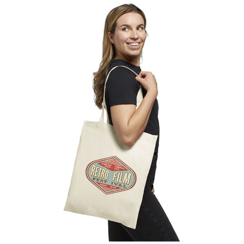 Carolina 100 g/m² Baumwoll Tragetasche 7L, natural