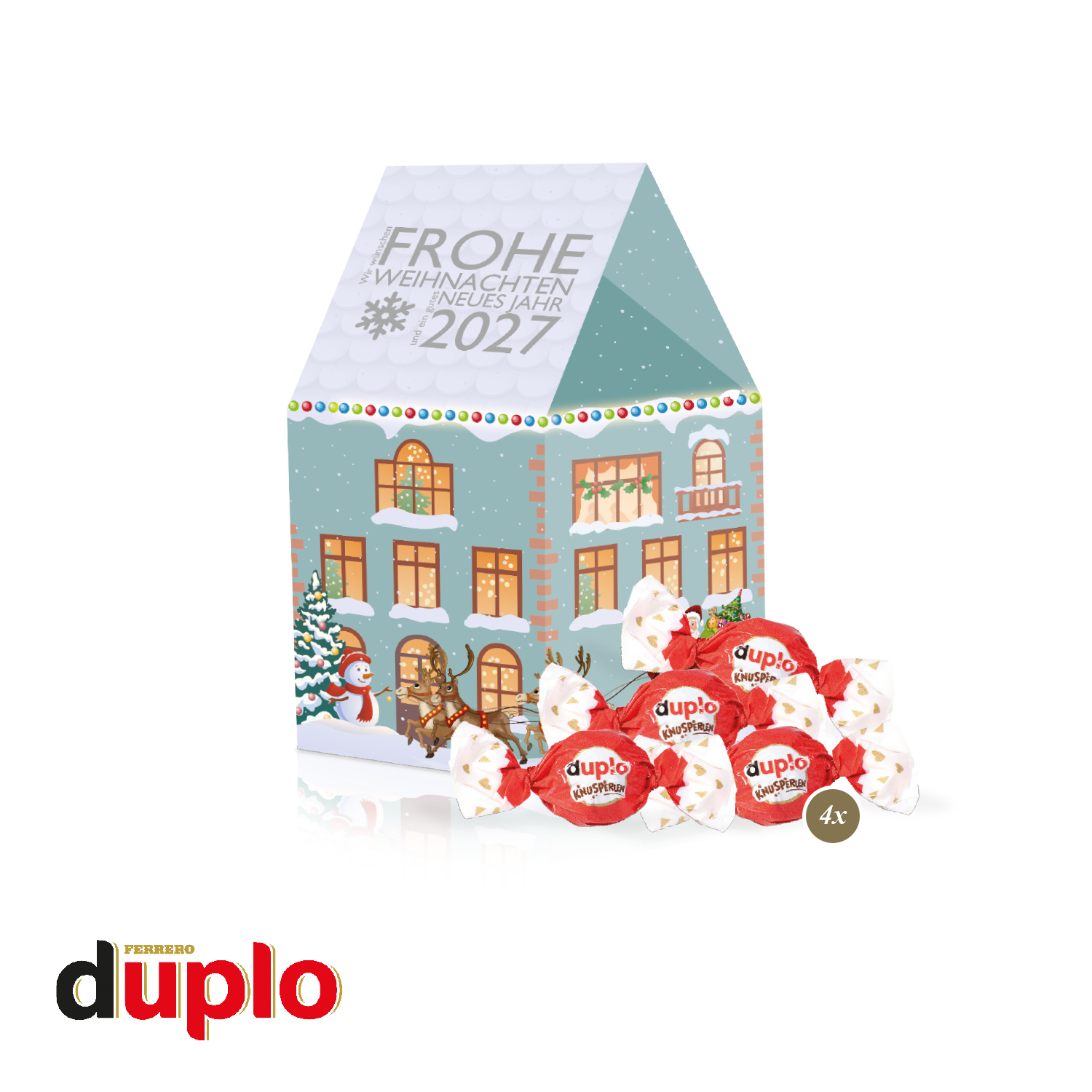 3D Präsent "Haus" mit duplo Knusperlen