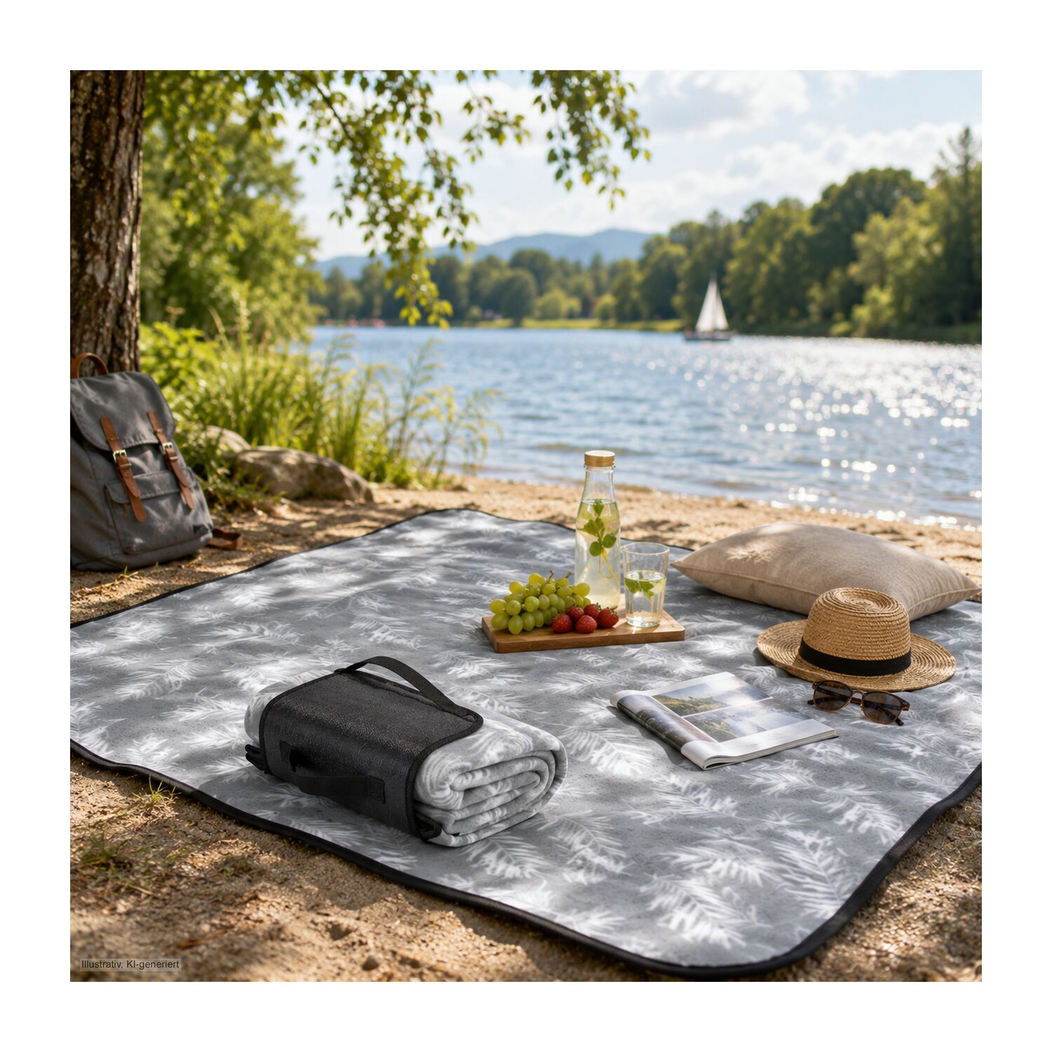 Picknickdecke Life - 130 x 150 cm, 150 g/m²