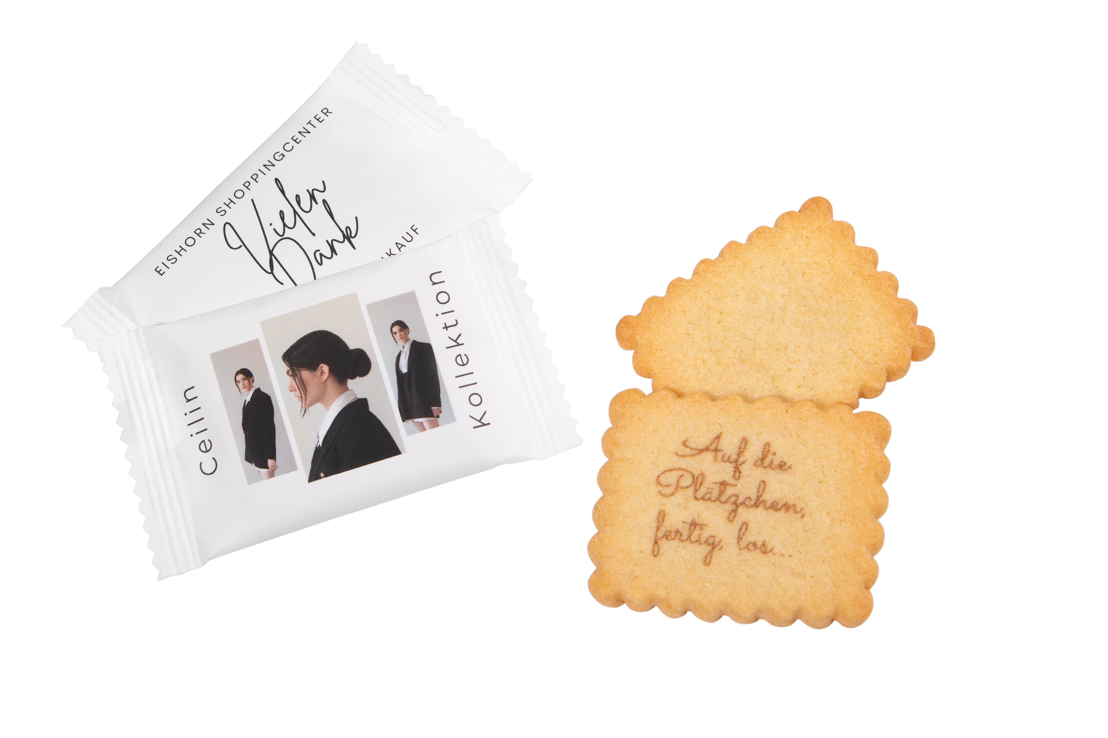 KNACKIGER BUTTERKEKS (unbedruckt) IN BEDRUCKTER FOLIE