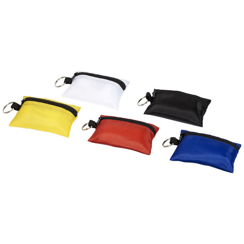 Valdemar 16-teilige Erste-Hilfe-Tasche mit Schlüsselanhänger, gelb