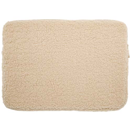 Bear 13" GRS-recycelte Sherpa Laptophülle 2 L, natur