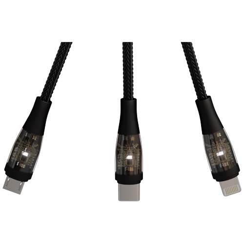 SCX.design C50 100 W/5 A 5-in-1 Schnellladekabel mit Digitalanzeige