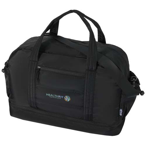 Puffer GRS recycelte Reisetasche mit isoliertem Boden 30L, schwarz