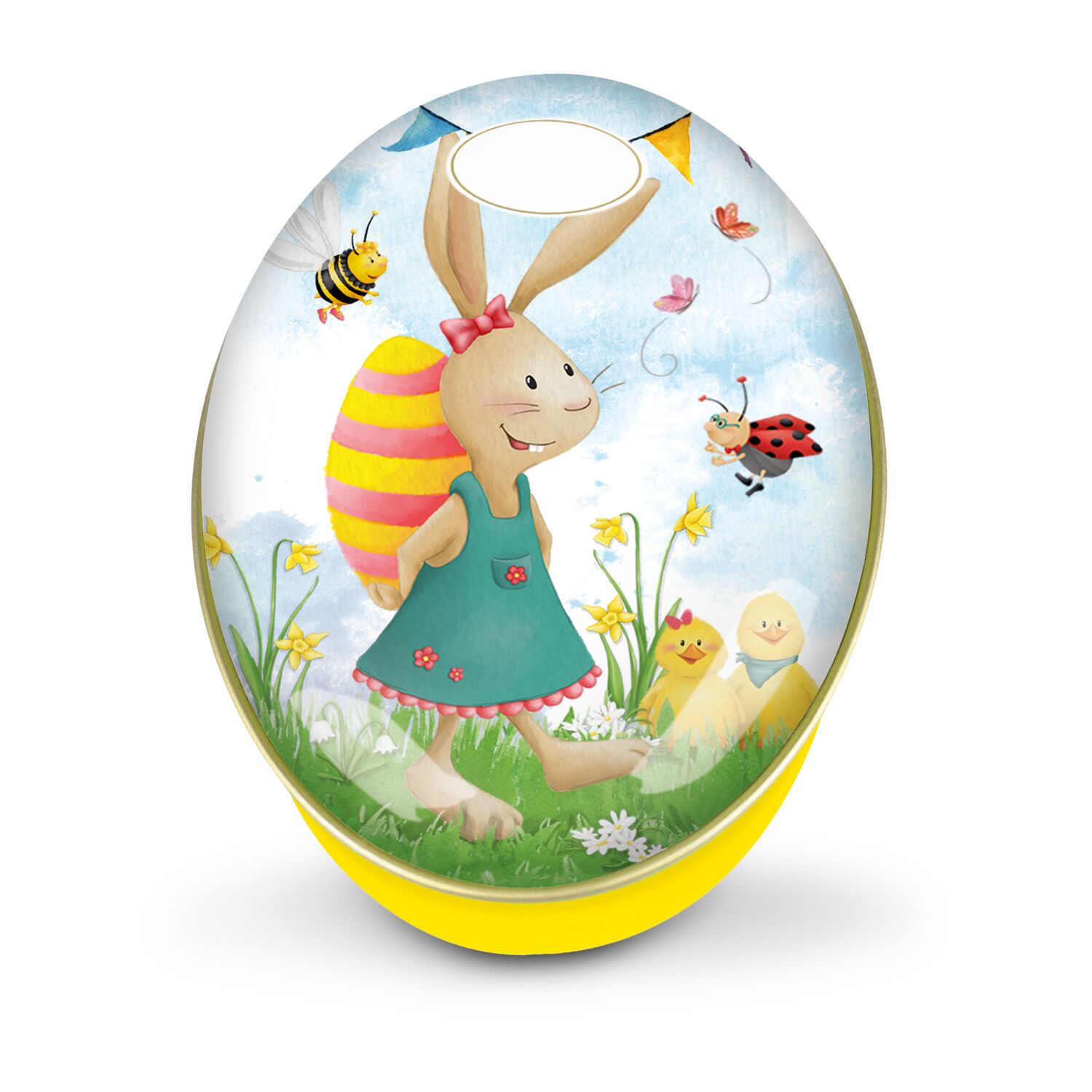 Geschenkartikel / Präsentartikel: Schokoladendose Osterhase