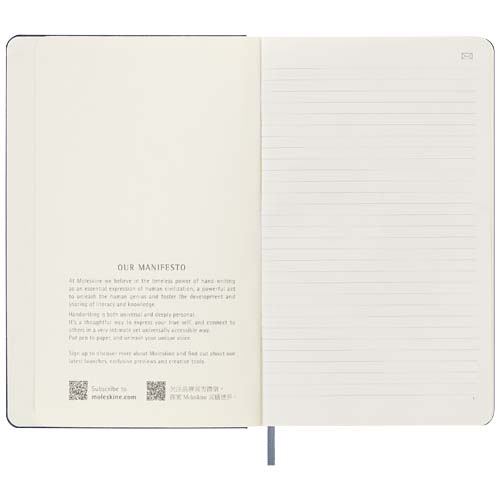 Moleskine Large Smart Notizbuch – liniert, blau