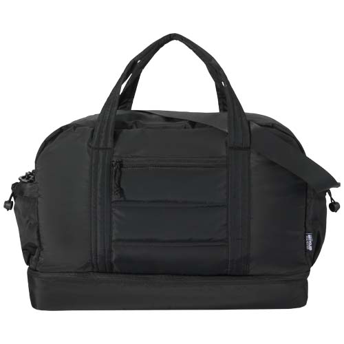 Puffer GRS recycelte Reisetasche mit isoliertem Boden 30L, schwarz