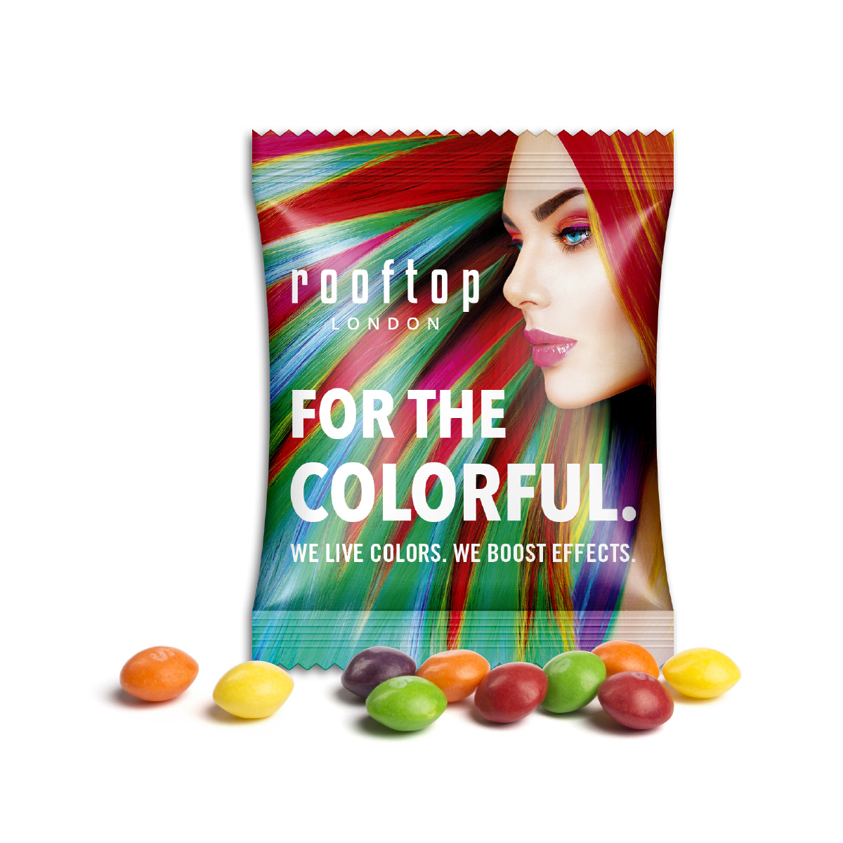 Skittles im Werbetütchen
