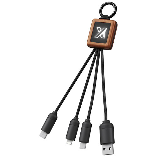 SCX.design C19 20W Easy to Use Kabel aus Holz mit Leuchtlogo