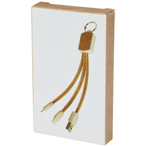 Bates Weizenstroh und Kork 3-in-1 Ladekabel