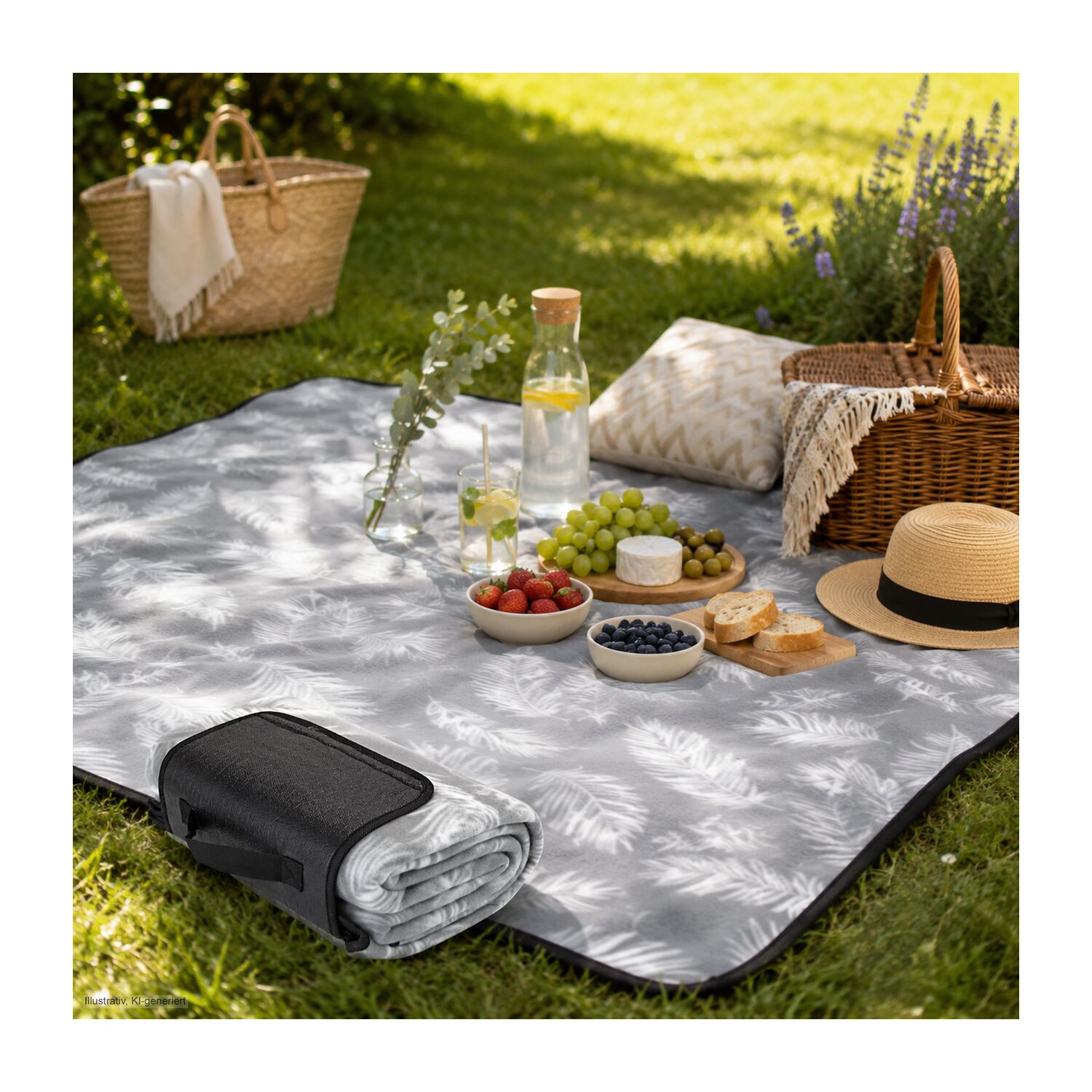 Picknickdecke Life - 130 x 150 cm, 150 g/m²
