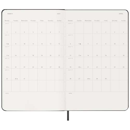 Moleskine Hardcover 12 Monate Wochenkalender L vertikal
