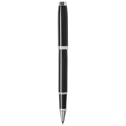 Parker IM Tintenroller (schwarze Mine), schwarz, chrom