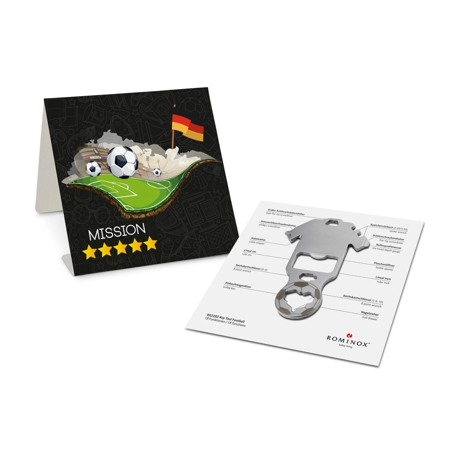 Geschenkartikel / Präsentartikel: Key Tool Football WM Edition