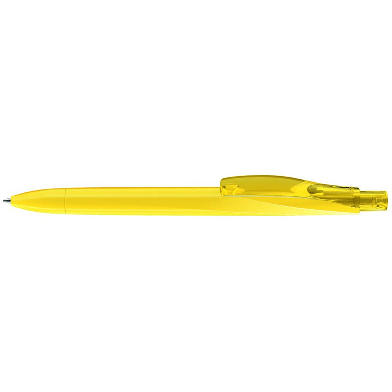 uma DROP K transparent Druckkugelschreiber gelb