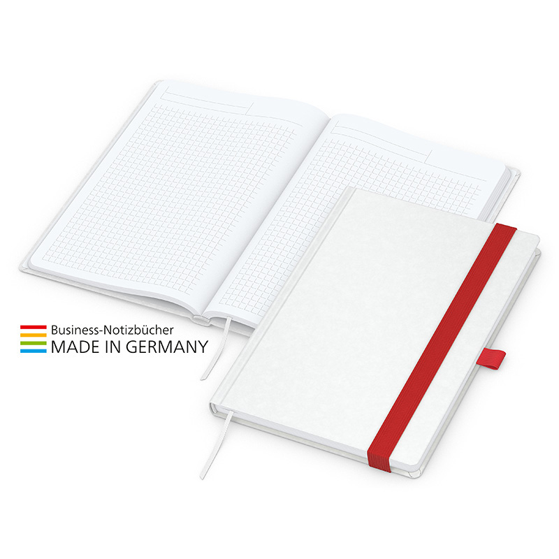 Match-Book White bestseller A5, Natura individuell, rot