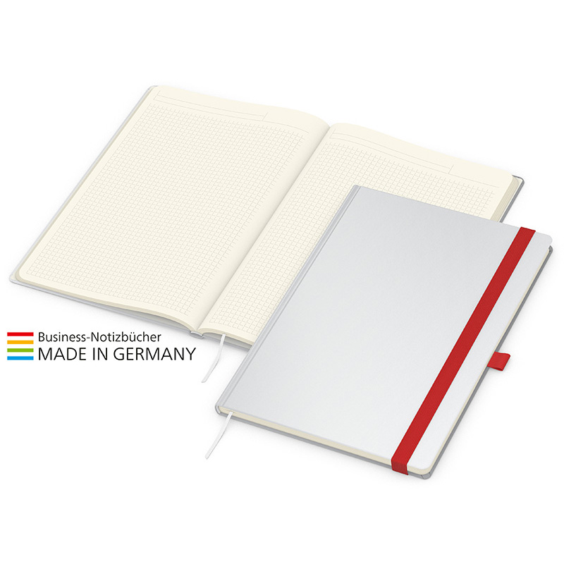 Match-Book Creme bestseller A4, Cover-Star gloss, rot