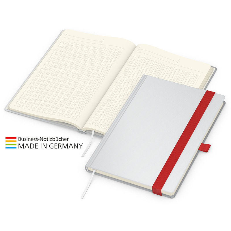 Match-Book Creme bestseller A5, Cover-Star gloss, rot