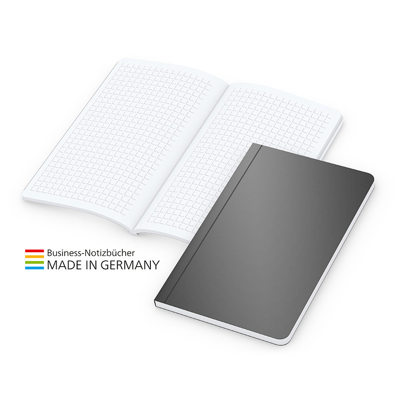 Copy-Book White bestseller Pocket, matt-schwarz inkl. Silberprägung