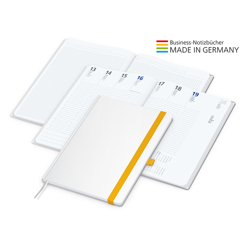 Match-Hybrid White bestseller A4, Cover-Star matt, gelb