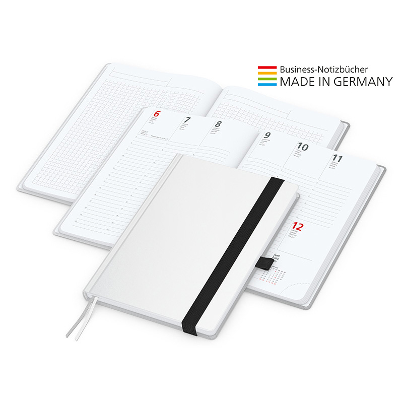 Match-Hybrid White bestseller A5, Cover-Star matt, schwarz