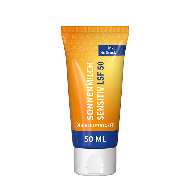 50 ml Tube - Sonnenmilch LSF 50 (sensitiv) - FullbodyPrint