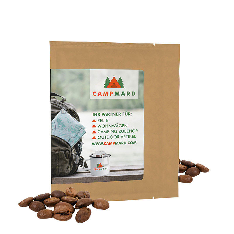 CoffeeBag - Fairtrade - naturbraun, Individual Design