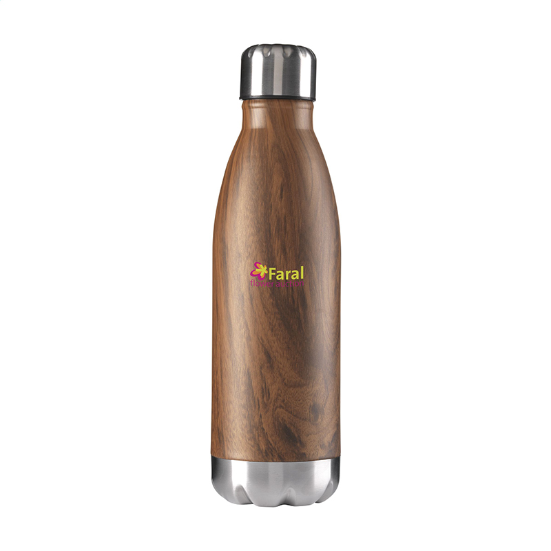 Topflask Wood 500 ml Trinkflasche