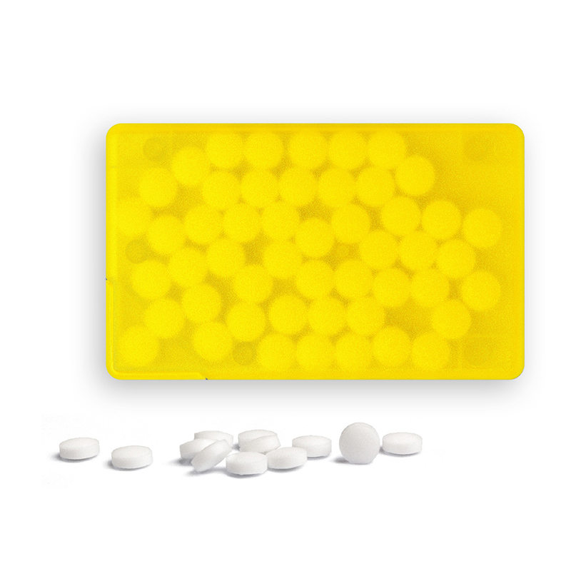 MintCard | 7 g | gelb-transparent | ohne Druck
