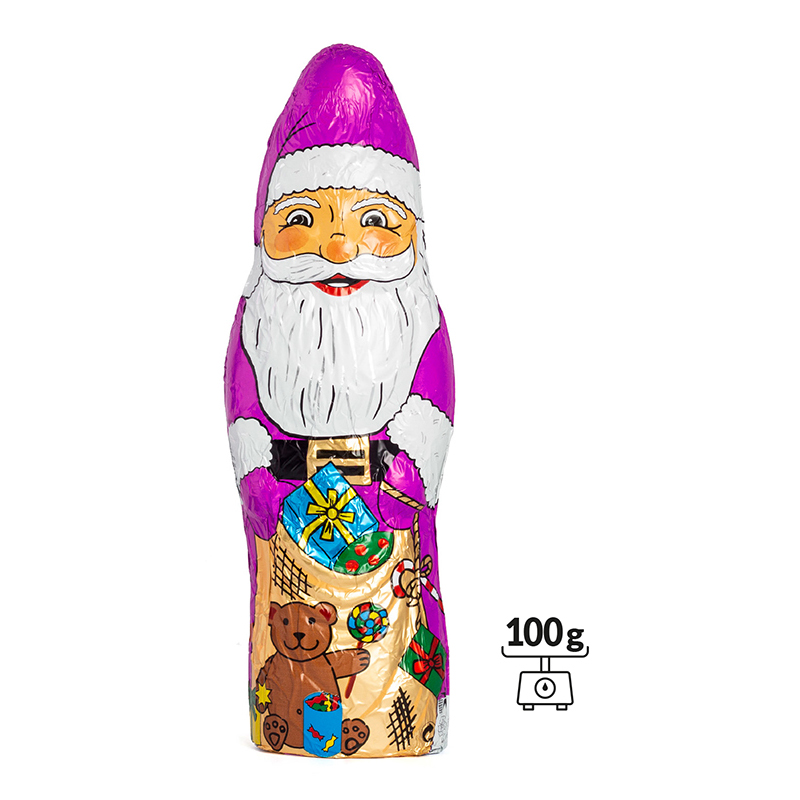 Schoko Weihnachtsmann Individuell | Weihnachtsmann 100 g | 4c Euroskala