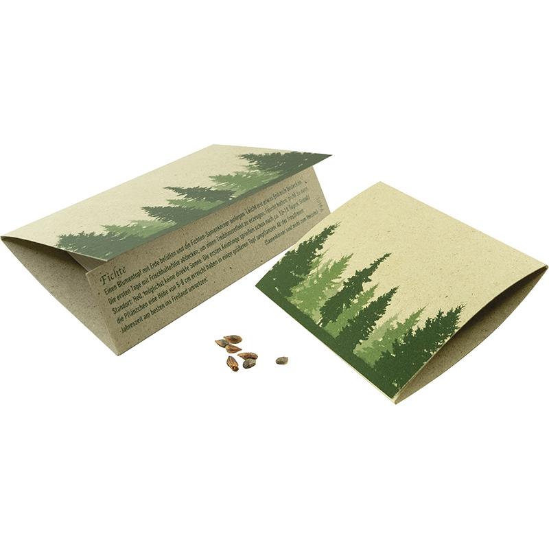 Graspapier-Kärtchen Fichte, 1-4 c Digitaldruck inklusive