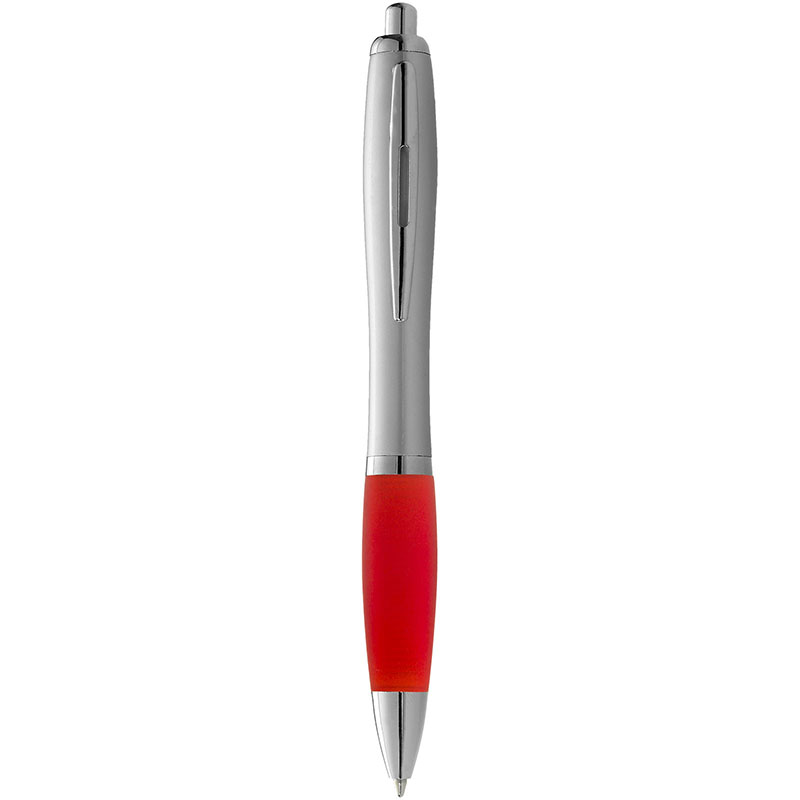 Bullet Nash Kugelschreiber silbern mit farbigem Griff