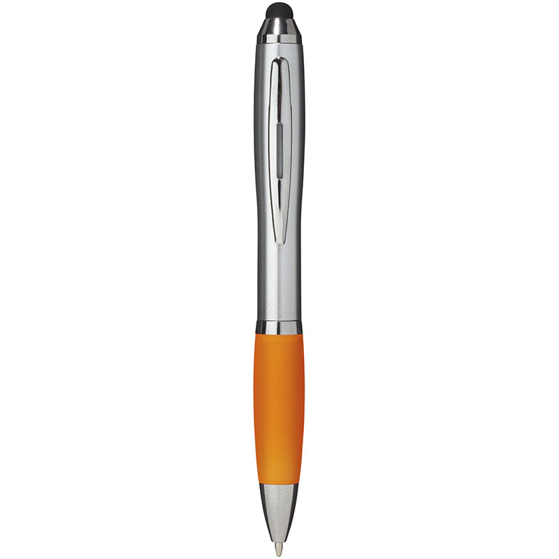 Bullet Nash Stylus Kugelschreiber silbern mit farbigem Griff