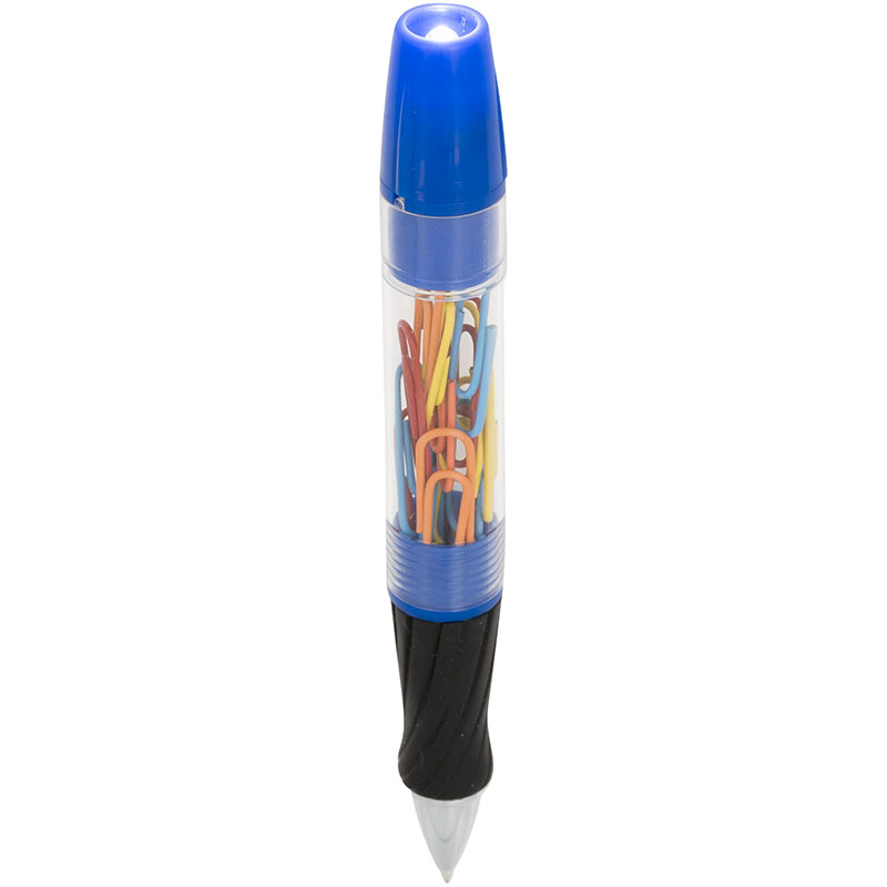 Bullet King Kugelschreiber mit LED und Büroklammern