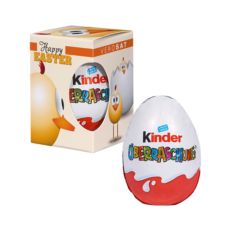 Kinder-Überraschungs-Ei in Werbegeschenkbox